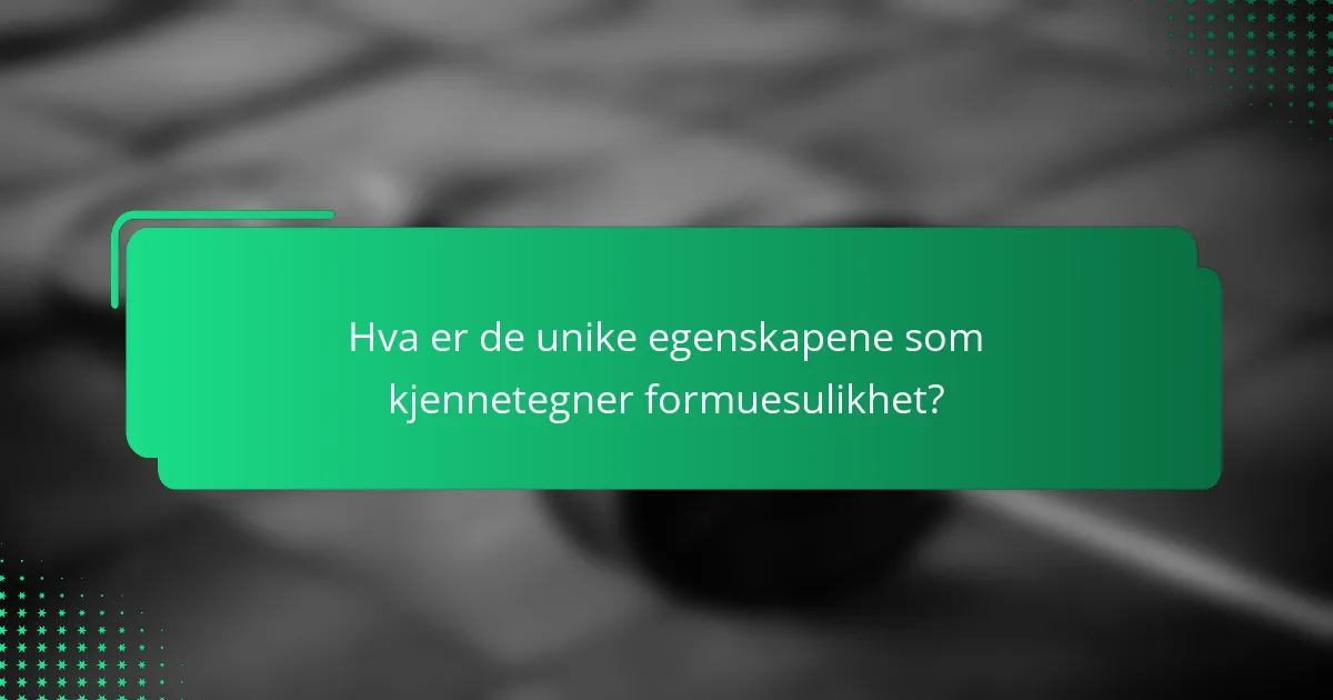Hva er de unike egenskapene som kjennetegner formuesulikhet?